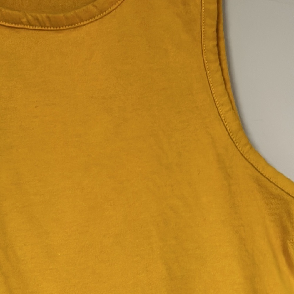 J CREW golden Rod Eyelet Top /tank with Ruffled Hem, 100% cotton, XS - Picture 5 of 6
